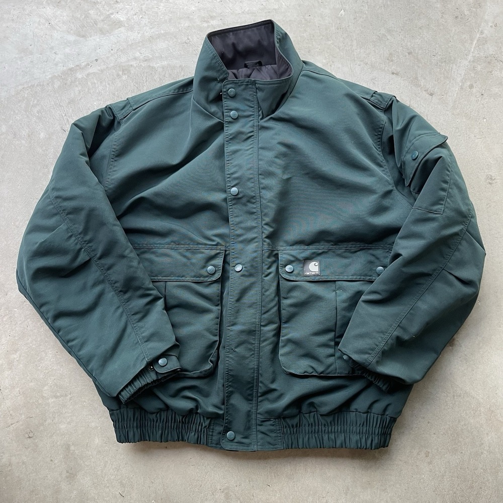 Carhartt J71MLL Puffer Jacket Coat Workshield Mens XLT Quilt Lined Hunter Green